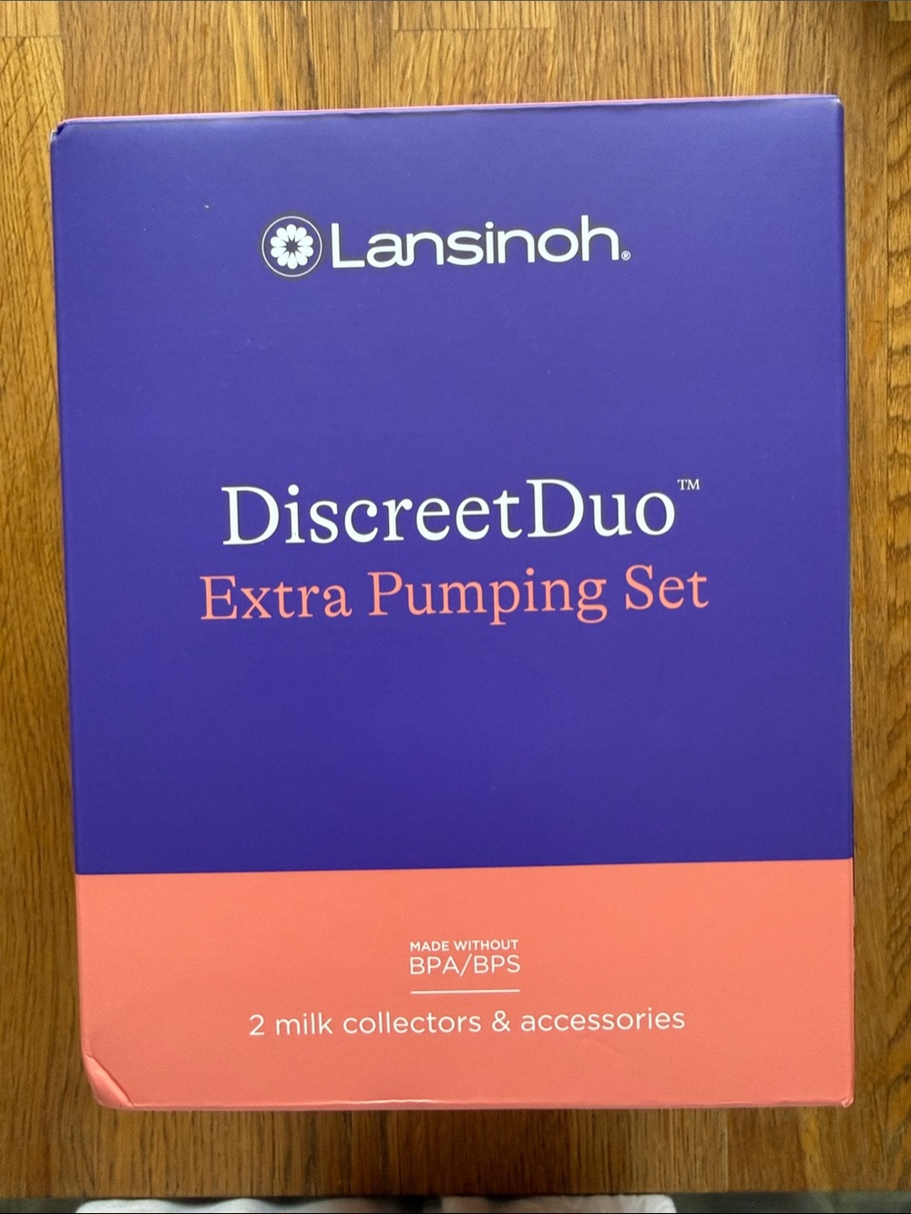 Lansinoh DiscreetDuo Extra Pumping Set - Purple & Coral Accent
